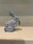 Traditional Herend Blue Fishnet "Rabbit With Carrot Leaves" Figurine For Sale - Image 3 of 9