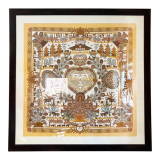 Hermes Carre 90 Decoupages Silk Scarf For Sale