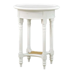 French Provincial Painted Round End Table