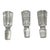 Set of Three Lismore Wine Decanters &amp; Stoppers by Waterford Crystal Made in Ireland 1960s-1990s. Each approximately...