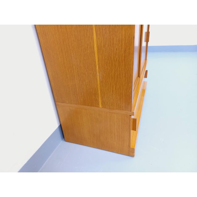 Vintage Oak Wood Bookcase, 1960s For Sale - Image 12 of 18