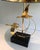 1970s Flock of Wild Geese Brass Table Lamp For Sale - Image 6 of 12