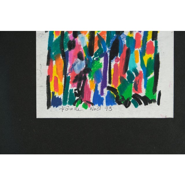 Françoise Galle, Abstract Silhouettes, 1940, Pastel on Paper For Sale - Image 4 of 10