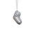 Contemporary Après Ski Boot Holiday Ornaments in Silver, Assorted Set of 6 Pieces For Sale - Image 3 of 6