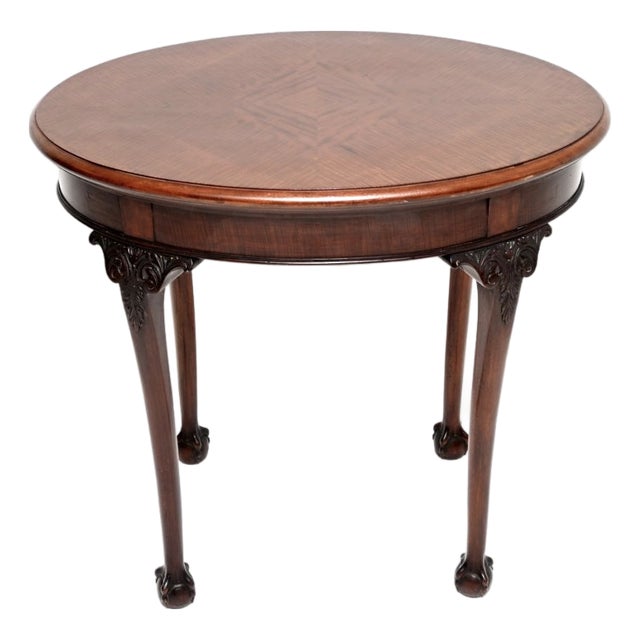 Antique Edwardian Satinwood Occasional Card Table, 1900s For Sale