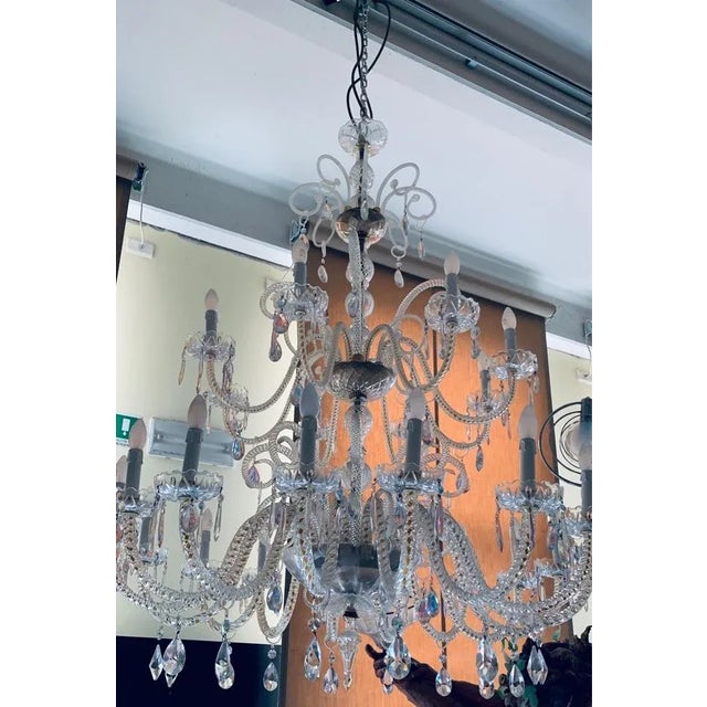 24-Light Chandelier from FG, 1980s For Sale - Image 3 of 12