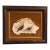 1980s Framed Turkey Oil Painting on Wooden Cross Cut by Jj Forsythe For Sale