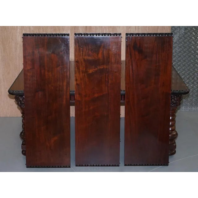 Dining Table with Carved Lions Head, 1880s For Sale - Image 18 of 18