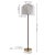 Safavieh Masey 63.75" Off-White Cotton Shade Floor Lamp in Red/Gold For Sale - Image 4 of 4