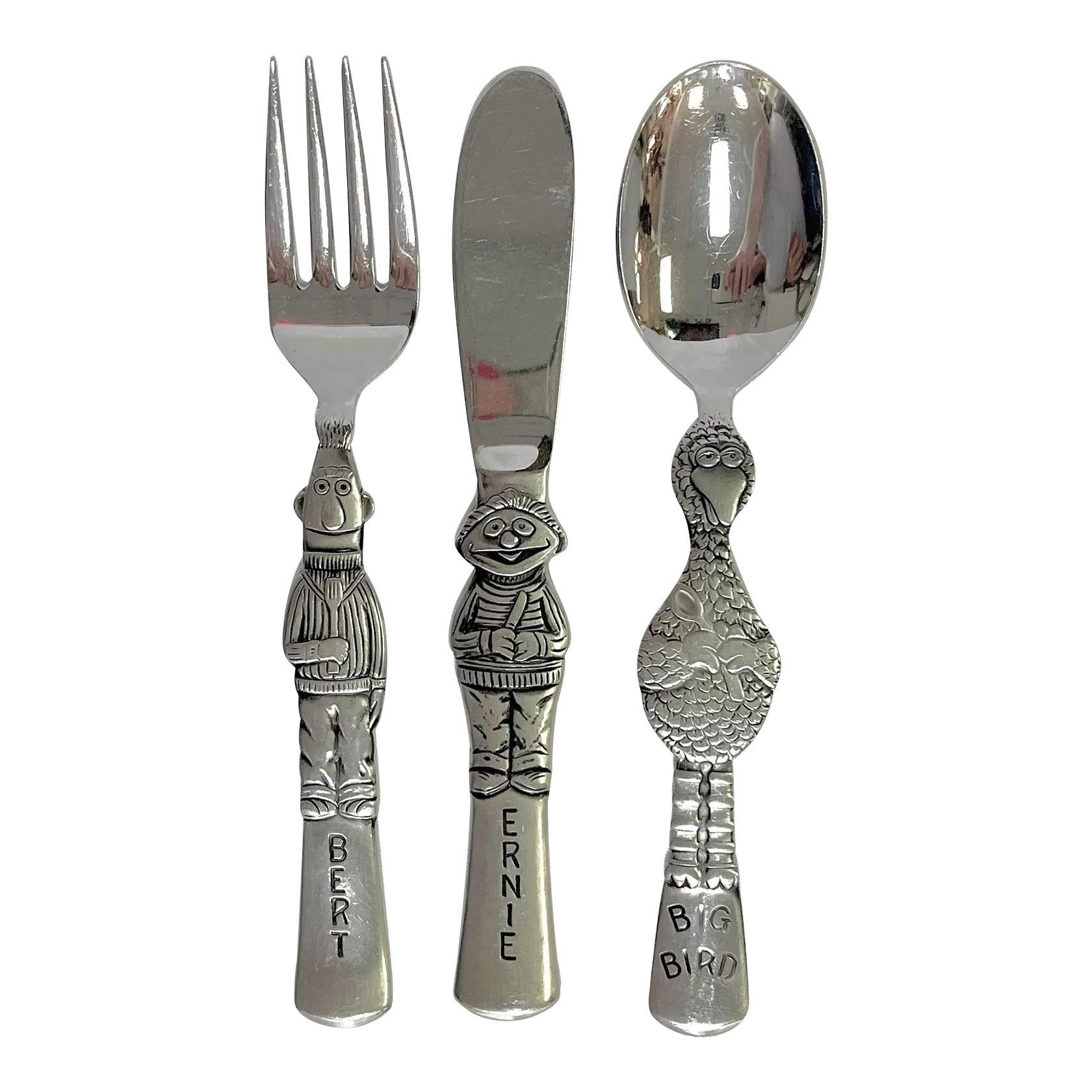 Vintage Gorham Silver of Japan Muppets Themed 3-Piece Youth