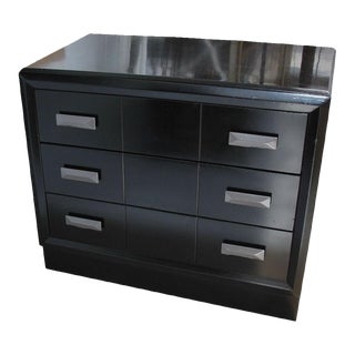 Mid-Century Modern Mengel Raymond Loewy Style Ebonized Dresser For Sale