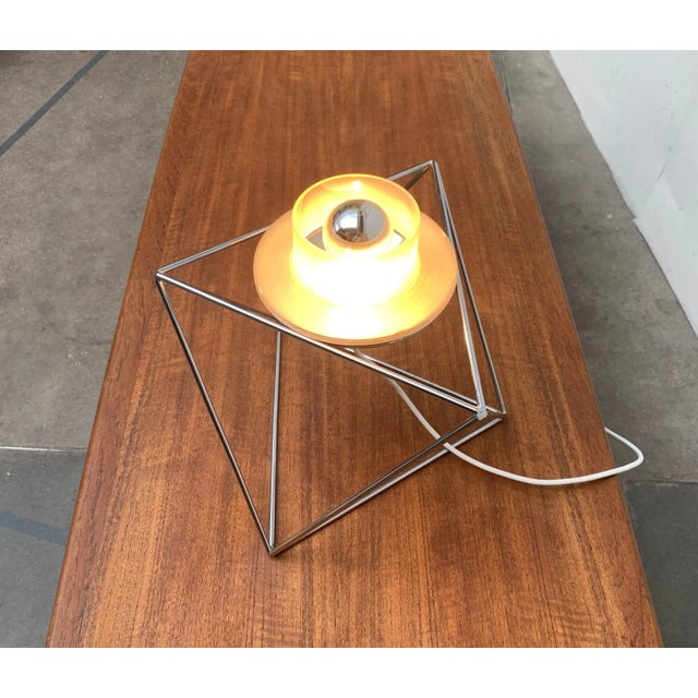 Italian Space Age Poliedra Table Lamp by Felice Ragazzo for Guzzini For Sale - Image 13 of 18