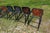 Vintage Set of 6 Black Leather Seats Bar Stools 1970s Mid Century Modern For Sale - Image 13 of 18