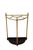 English Demi Lune Umbrella Stand in Brass, 1900 For Sale - Image 11 of 11