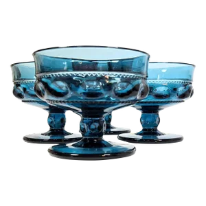 Aquamarine Boho Champagne Coupes- Set of 4