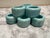 Vintage Aqua Blue Italian Alabaster Napkin Rings, Set of Eight For Sale - Image 9 of 10