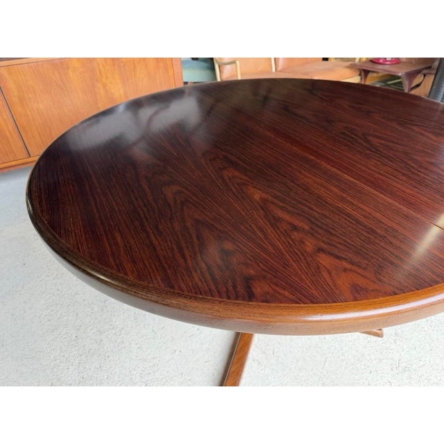 Double Extending Round Dining Table by Svend Aage Madsen, Demark, 1960s For Sale - Image 9 of 18