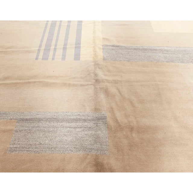Early 21st Century Modern Tibetan Art Deco Style Silk and Wool Rug by Doris Leslie Blau For Sale - Image 5 of 8
