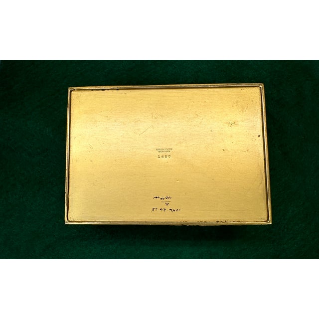 Tiffany Studios Cigar Cigarette Box New York 1680 Venetian Bronze Cedar Lined For Sale - Image 16 of 18