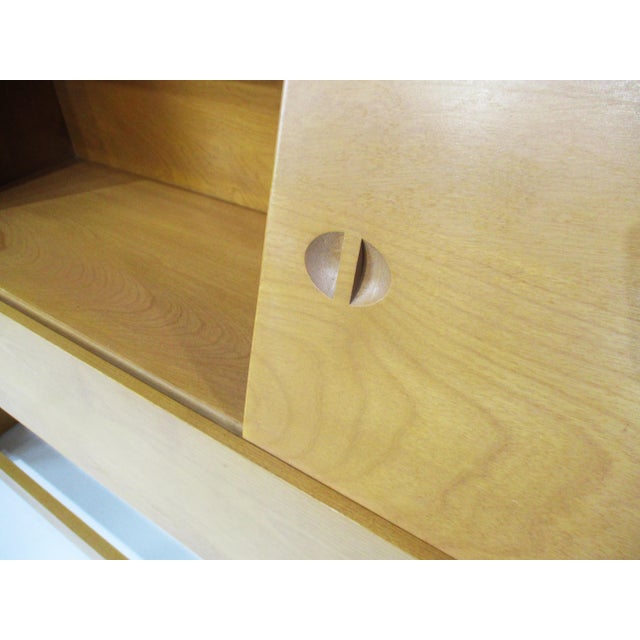 Wood Sculptura Full Headboard in Champagne #790 by Heywood Wakefield For Sale - Image 7 of 11