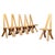 Vintage Elm Dining Chairs in the style of Pierre Chapo, 1980, Set of 6 For Sale - Image 15 of 15