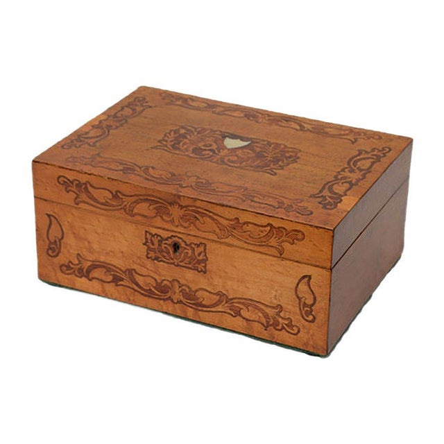 Victorian Birdseye Maple Jewelry Box For Sale - Image 15 of 15