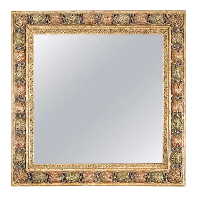 Venetian Moorish Style Hand-Carved Italian Mirror For Sale