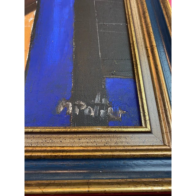 Original Maurice Potier Oil on Canvas | Signed French Contemporary Portrait Painting, Circa 1991 For Sale - Image 9 of 12
