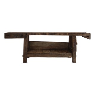 Vintage Oak Workbench, 1920s For Sale