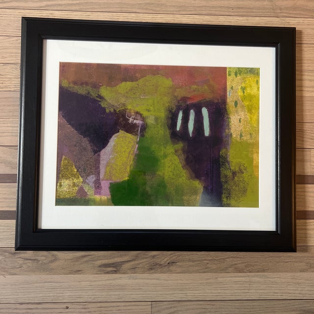 Framed Original Abstract Monotype Print For Sale - Image 10 of 10