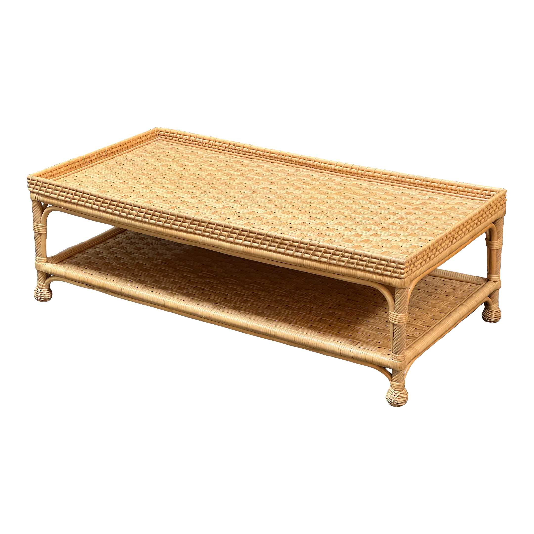 Second hand rattan coffee table best sale