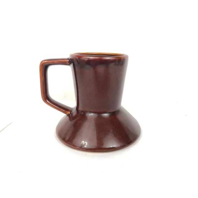 Traditional 1960s Frangelico Mug Liqueur Coffee Glazed Ceramic Collectors Stein W Handle Footed For Sale - Image 3 of 7