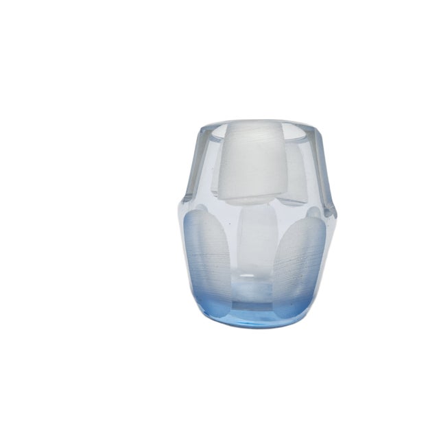Postmodern Crystal Vase, Poland, 1950s For Sale - Image 4 of 13