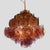 Purple Disc Pulegoso Glass Square Shaped Hanging Light For Sale - Image 3 of 11