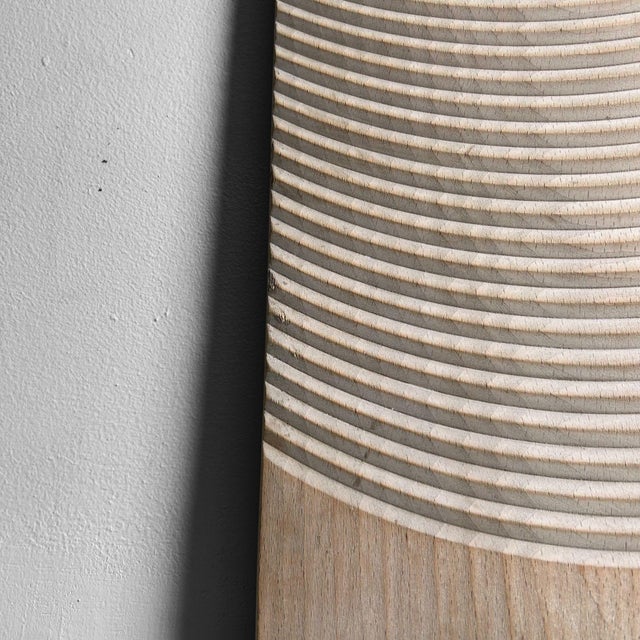 Mid-Century Modern Handcrafted Wooden Washboard, Japan, 1950s For Sale - Image 3 of 9