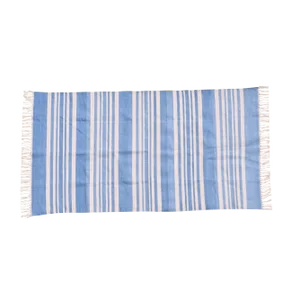 Parsley Rug, 5x8, Cornflower Blue & White