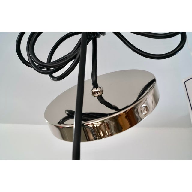 Mid-Century Modern Style Jonathan Adler Nickel & Glass Pendant - Brand New For Sale - Image 11 of 12