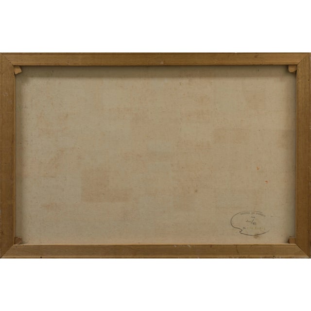 Orange Abstract in Coral and Aubergine For Sale - Image 8 of 11