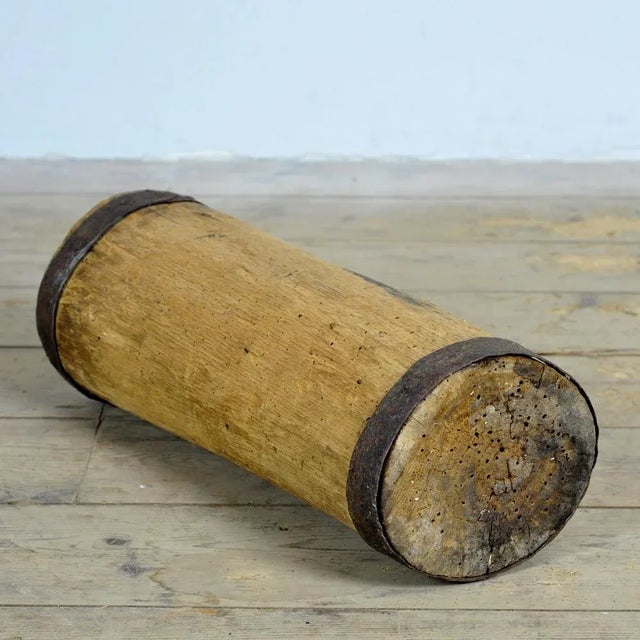 Wood Rustic Storage Vase, 1900 For Sale - Image 7 of 8