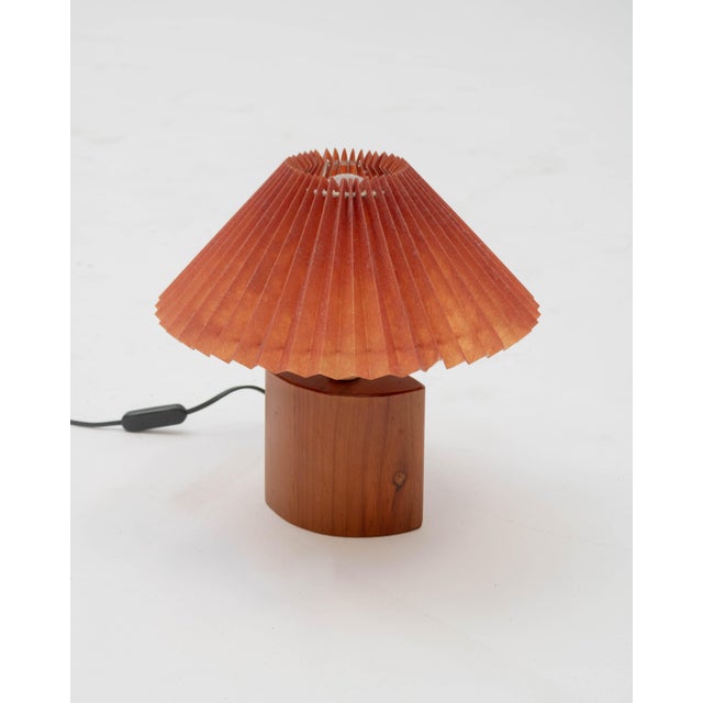 Wood and Paper Japandi Table Lamp, 1990s For Sale - Image 4 of 5