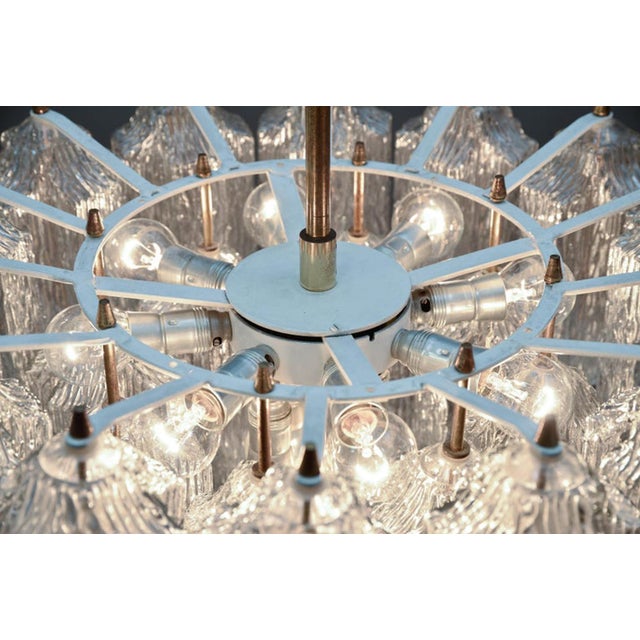 Ice Glass Chandelier from Kalmar, 1950s For Sale - Image 14 of 16