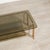 Gold Rectangular Coffee Table in Metal and Smoked Glass, 1970s For Sale - Image 8 of 18