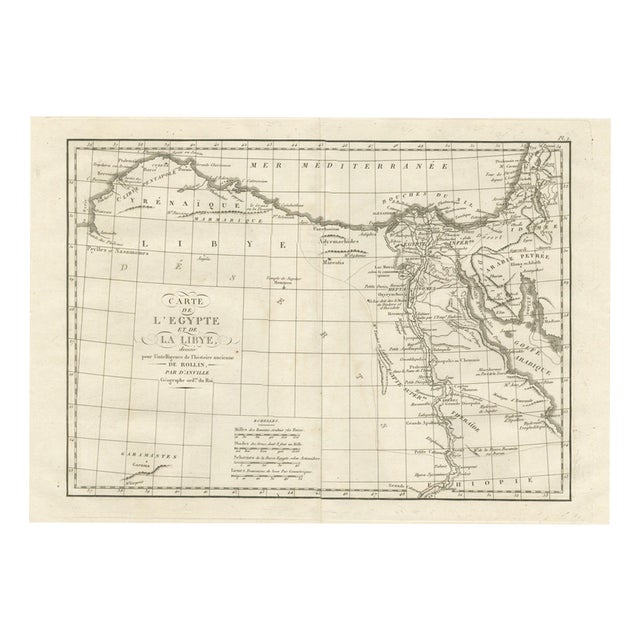 Ancient Egypt and Libya with the Mouths of the Nile Map, 1818 For Sale