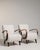 1950s Jindřich Halabala Cream Wood Pair of Club Chairs For Sale - Image 12 of 12