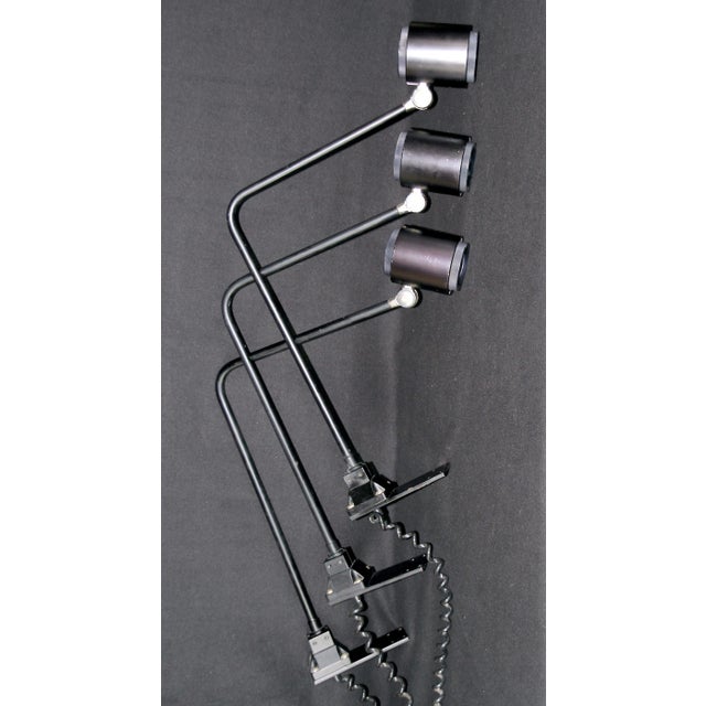 Mid 20th Century Modern Tall Black Metal Sconce in , West Germany, 1970's For Sale - Image 5 of 12