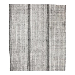 Large Gray Vintage Kilim For Sale