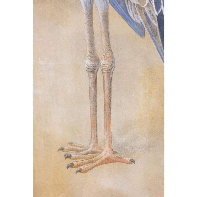 French Artist, Nile Shoebill, Painted Canvas For Sale - Image 5 of 9