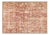 Vintage Distressed Hand Knotted Fine Weave Organic Wool Rug,6'5"X9'3" For Sale