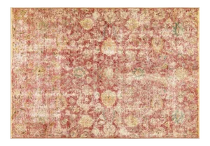 Vintage Distressed Hand Knotted Fine Weave Organic Wool Rug,6'5"X9'3"