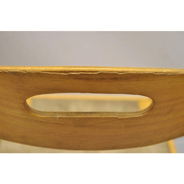 Mid Century Modern Birch Maple Bentwood Woven Rush Dining Chairs - Set of 6 For Sale - Image 10 of 12